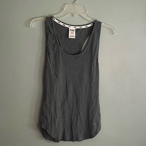 VS PINK Olive Green Ribbed Tank